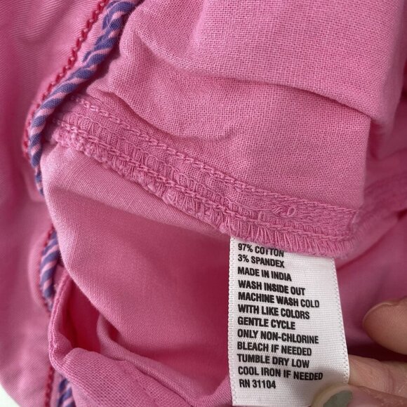 Crown & Ivy Size 10 Pink Charolette Chino Pants Casual Preppy - Picture 8 of 9